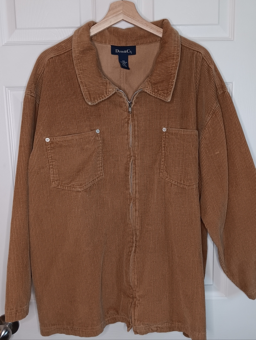 Vintage Denim & Co Corduroy Shirt Jacket
